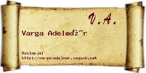 Varga Adelmár névjegykártya