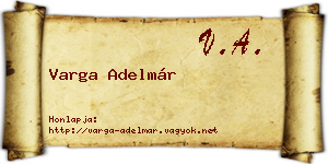 Varga Adelmár névjegykártya